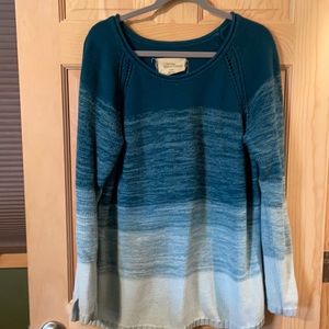 Natural Reflections XL ombré blue sweater